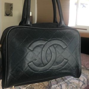 Grain leather vintage Chanel handbag